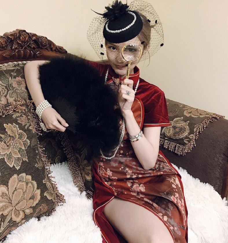 周扬青小号晒旗袍装